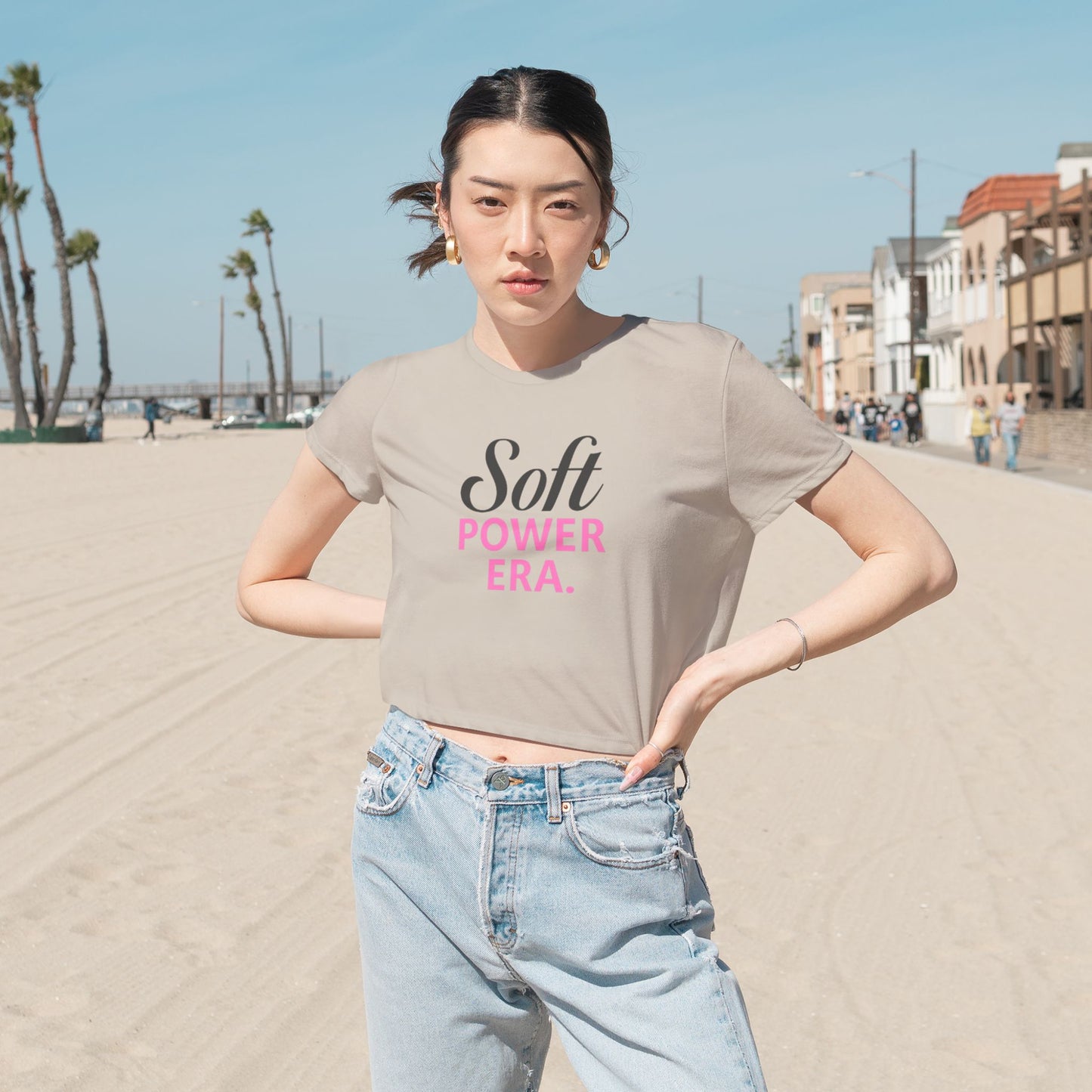Soft Power Era Cropped Tee – For the Ones Who Love Themselves Better